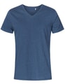Heren T-shirt Promodoro V-Neck heather Navy